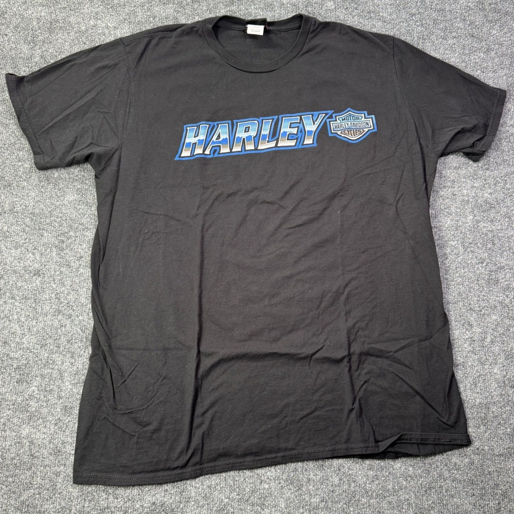 Harley Davidson T Shirt Mens 2XL Black Barnett El Paso TX Biker